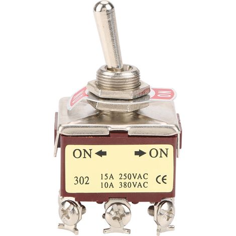 Boquilla Para Engrasadora On On 2 Positions Rocker Switch 3Pdt 9 Pins 12mm 15A/250Vac 10A/380Vac32