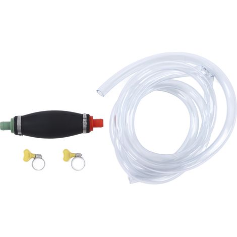 Pompe à siphon 16mm avec tuyau 3m, transfert d'essence, huile, eau et carburant pour moteurs, motos, camions, générateurs (1/5)