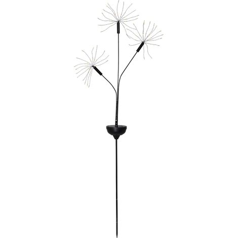 Dreiarmiger LED Solar-Leuchtstab ,Firework Solar', 90 LEDs, warmweiß, H 95cm (1/5)