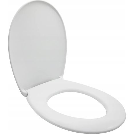 Les rois des sièges de toilettes Abattant WC Universel - Soft-Close - Blanc - Confort Optimal - Facile à Installer (1/5)