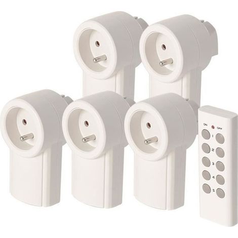 SCS SENTINEL Kit de 5 prises telecommandees 2300 W