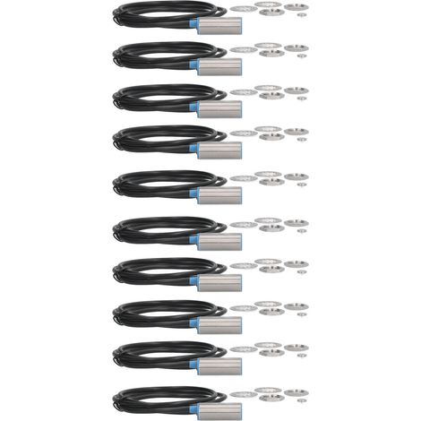 Packung mit 10 induktiven NPN-Näherungssensoren NJK-5003C mit Muttern und Dichtungen, magnetischer Positionssensor (1/5)