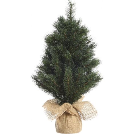 Kaemingk Kleiner Weihnachtsbaum Malmö Grün & weiß 45 cm - Kunstpflanzen