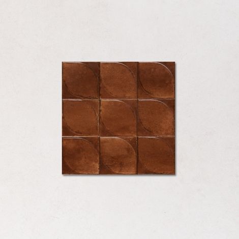 Carrelage Effet Zellige Caramel NEW LUME 10x10 cm 3D Caramel