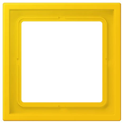 Jung Cadre 1fach, LS ZERO, Thermoplast lackiert, le jaune vif (4320W), montage vertical et horizontal LC Z981 BF 263