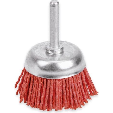Brosse boisseau en nylon avec manche de 75 mm 828-075