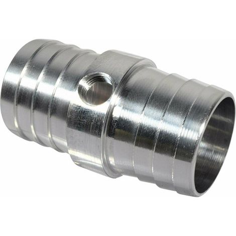 Car modification: 1-inch hose to 1/8 NPT steam port adapter, radiator, LS coolant exchange. (1/4)