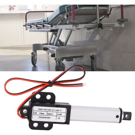 Elektrischer Linearantrieb mit 24 V Gleichstrom und 50 mm Hub, geeignet für LEGO-Staubsaugerroboter, mit einem 150-N-Motor und Flügeln. (1/5)