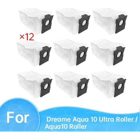 NALOOKAMIC Lot de 12 sacs à poussière pour balai à rouleau Dreame Aqua 10 Ultra / Aqua10 (1/4)