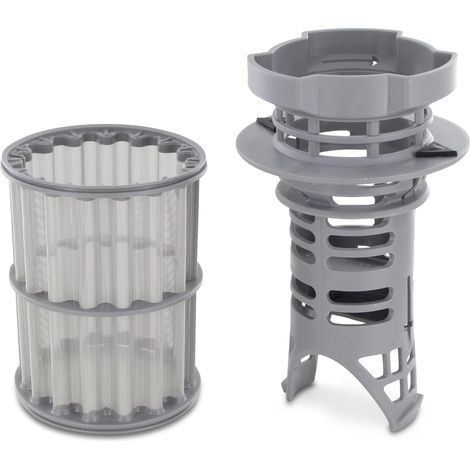 Compatible avec le filtre grossier + filtre fin (lot de 2) pour lave-vaisselle Bosch Siemens 645038 00645038, convient aux lave-vaisselle des modèles SuperSilence, SilencePlus, Maxx, Avantixx, Logixx, (1/2)