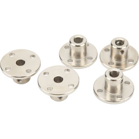 5 Pièces Accouplements Rigides en Acier Diamètre 5mm pour Moteur Électrique et Arbre de Transmission (1/5)