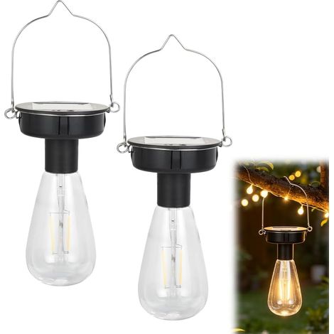 2er-Pack 8-cm-Solar-Gartenlampen, Ersatz-Solarleuchten mit hellen LED-Lampen, Solarleuchten für die Gartendekoration (1/5)