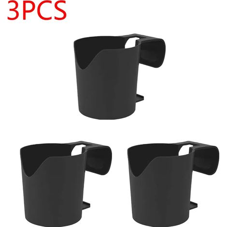 (Lot de 3 noirs) Porte-gobelets de piscine, support de rangement sans perçage pour bouteilles, bassin, spa, porte-verres à bière (1/5)