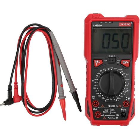 UA890D+ Handmultimeter Strom-, Spannungs- und Widerstandsmessgerät für elektrische Wartungsarbeiten (1/4)
