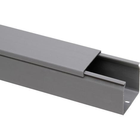 Kopp Kabelkanal 2 m, 40 x 40 mm, grau Installationskanal Leitungsführungskanal (1/3)