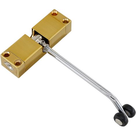 Ferme-porte simple en acier inoxydable pour maison, hôtel et bureau. Dispositif de fermeture de porte automatique à ressort. Quincaillerie pratique et facile à installer. (1/5)