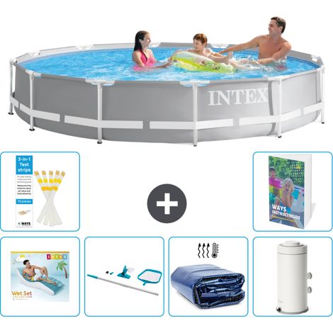 Prism Frame Pool Rund - 366x76 cm - 7-teilig S96