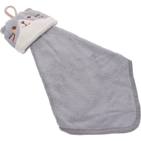 Essuie-Mains De Cuisine en Molleton De Corail Serviette Absorbante Séchage Rapide avec Boucle Suspendue 14.96 X 8.66 X 0.31 in pour Salle De Bain Et Voyage (1/5)