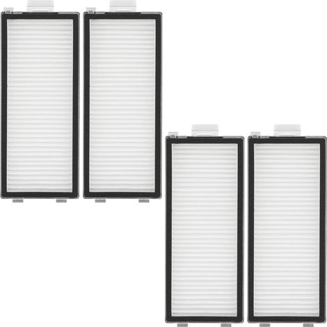 4 Pièces - Filtre HEPA - Accessoire Aspirateur - Lavable et Réutilisable - Pour Roborock Qrevo Master et Slim - Blanc - 11,1x4,4 cm (1/5)