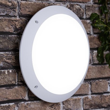 BRILLIANT Lampe Medway LED Außenwand- und Deckenleuchte 31cm weiß 1x 12W LED integriert (SMD), (1000lm, 4000K) IP-Schutzart: 66 - starker Strahlwasserschutz (1/4)