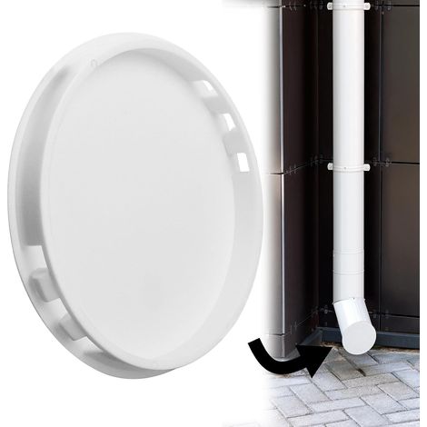 Bouchon d'extrémité de tuyau en plastique 100 mm Bouchon d'extrémité de tuyau d'égout 100 mm Capuchon de tuyau en PVC avec Tubes de Diamètre 100 mm (1/5)