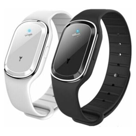 - Lot de 2 montres-bracelets anti-moustiques à ultrasons, bracelet anti-moustiques pour enfants adultes, rechargeables par USB (1/5)