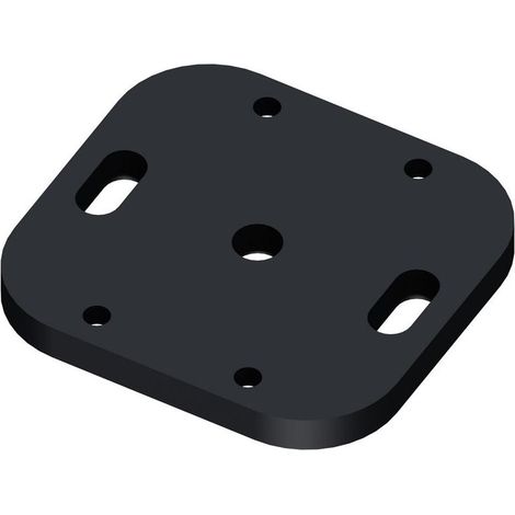 Aluminium-Pfostenfußplatte für Klosup-Zäune, Grau, L 8,5 x B 8 x H 0,8 cm DIVERS (1/5)