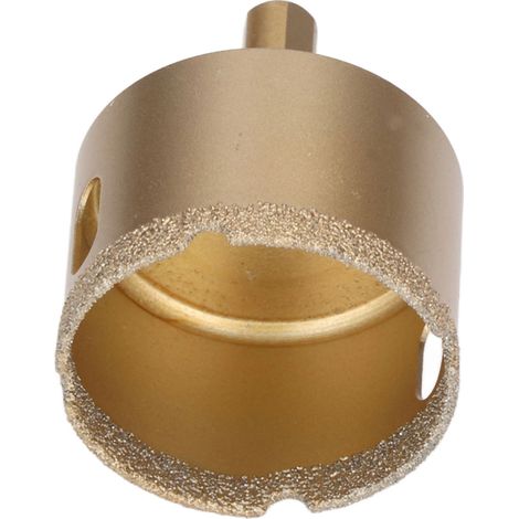 Scie cloche diamantée, foret en acier au carbone pour carrelage, porcelaine et verre, queue triangulaire, 50 mm (1/5)