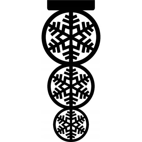 Großes weihnachtliches Dekopaneel mit ausgeschnittenem Schneeflockenmotiv