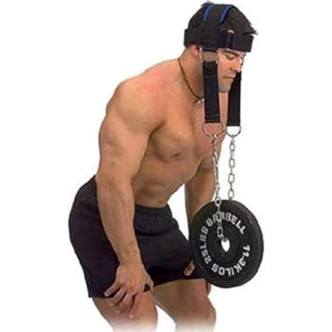 Harnais Pour Entraînement Du Cou - Chaîne En Acier Réglable 76 Cm - Sangle À Velcro Réglable - Pour Renforcement Musculaire Du Cou Et Des Épaules - 1 Pièce (1/5)