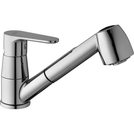 Mezclador de fregadero con ducha extraíble Paffoni Green GR183CR  Cromo