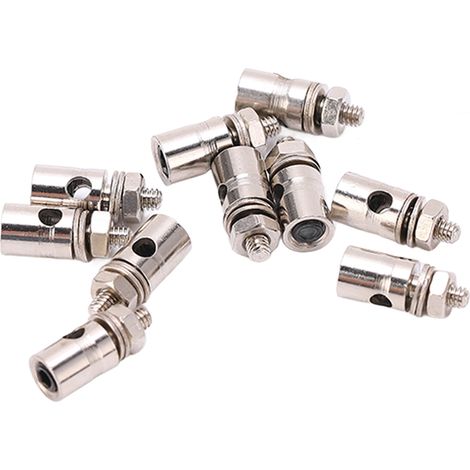 Lot de 10 butées de biellette de poussée de 1,8 mm pour maquettes d'avions RC (pièces détachées à monter soi-même) (1/5)