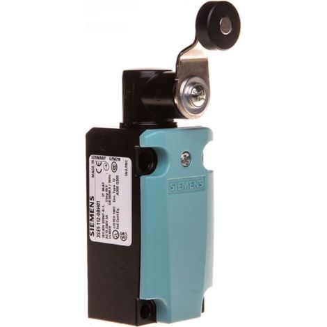 Endschalter 1Ö 1Ö Kriechgang Metall 40 mm Kipphebel mit 19 mm Kunststoffrolle IP67 Sirius 3SE5112-0BH01
