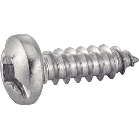 Vis à tole tête cylindrique empreinte carrée fendue - Inox A2 4,2x13 mm - Boîte de 500 (1/3)