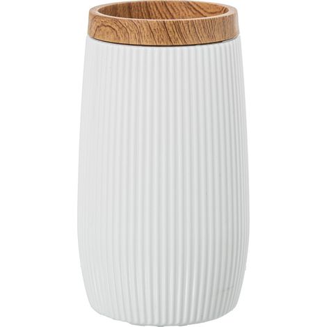Porte-brosse à dents rétro - blanc (1/2)
