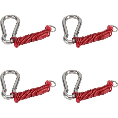 Boucle de sécurité pour corde à ressort de remorque 4X, câble de rupture Zip 4 pieds 80-01-2140 (rouge) (1/5)