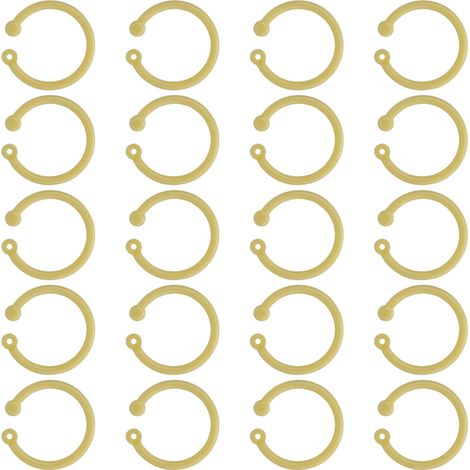 Lot de 40 anneaux de charnière ronds multifonctionnels et multicolores (jaunes) (1/5)