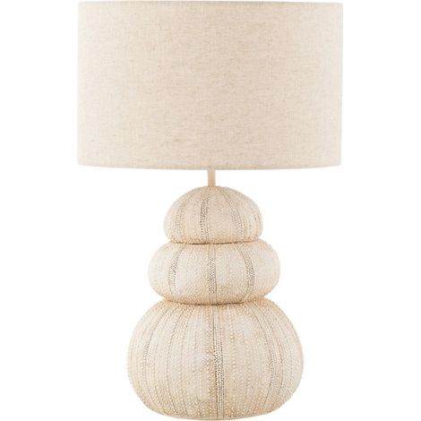 Lampe à Poser "Oursin" 47cm Beige (1/5)