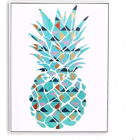 Abstract Wall Art | Hand Finished Framed Canvas Print | Home Decoration Piece | A Fractured Fruit Framed Print (1/5)