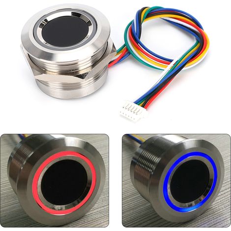 Module d'empreintes digitales R503 capacitif circulaire avec voyant LED bicolore pour contrôle d'accès (1/5)