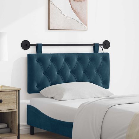 vidaXL Cabecero colgante Azul Terciopelo (1/5)