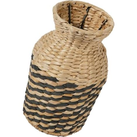 Vase Rotin Tressé pour Fleurs Style Rustique Panier Pot de Fleurs Décoratif Centre de Table (1/5)
