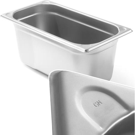 Contenitore Kitchen Line in acciaio GN 1/3, altezza 200 mm - Hendi 806456 (1/5)