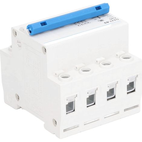 Disjoncteur miniature 4P, isolateur de courant différentiel, montage sur rail DIN, 400 V CA, 25 A (1/5)