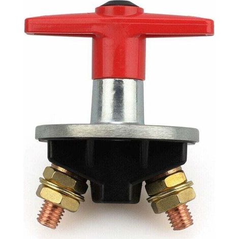 Interrupteur Coupure Isolateur Batterie Coupe Circuit,12V-60V 200A Batterie à clé Fixe Universelle de Voiture Déconnecter l'isolateur de Puissance Automobile Urgence Interrupteur pour Voiture,B (1/4)