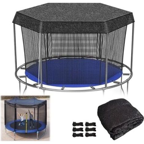 Schutzhülle für Trampolin, 1,8 m, 2,4 m, 3,7 m, 4,3 m, einfache Montage, solarbetrieben, nur die Plane, Superior Trampolin (12 Fuß 6 Zoll) – 12 Fuß 6 Zoll (1/5)