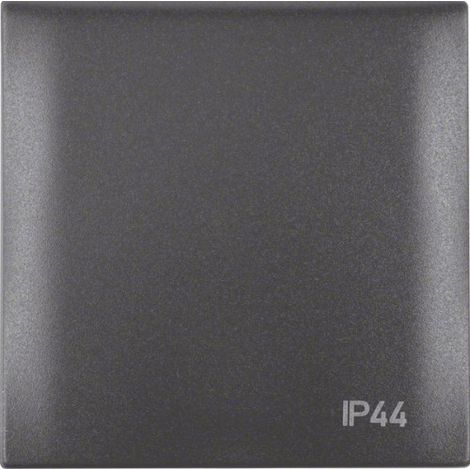 Plaque de finition Berker integro flow ip44 anthracite