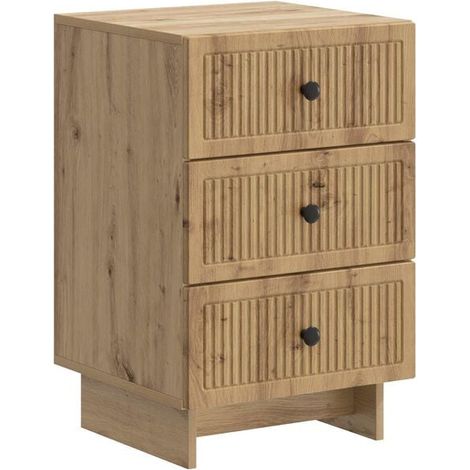 Table de Chevet en Chêne Massif, 43 x 41 x 66,5 cm (1/5)