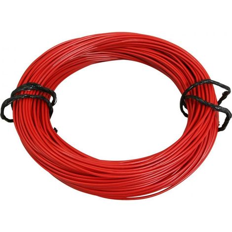 Bobine fil électrique rouge multibrin 7/10 0.50mm² x 50m faisceau (1/2)