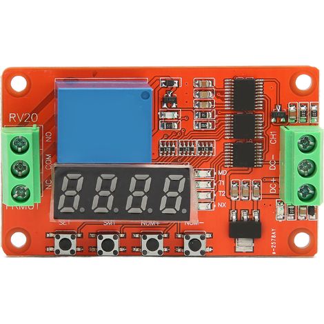 Relais temporisé 24V 18 fonctions temporisation cycle auto-verrouillage module contrôle automatique pour maison intelligente (1/5)
